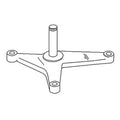 Bellcrank Fits John Deere 2040 2240 2440 2640 820 830 1020 2020 1520