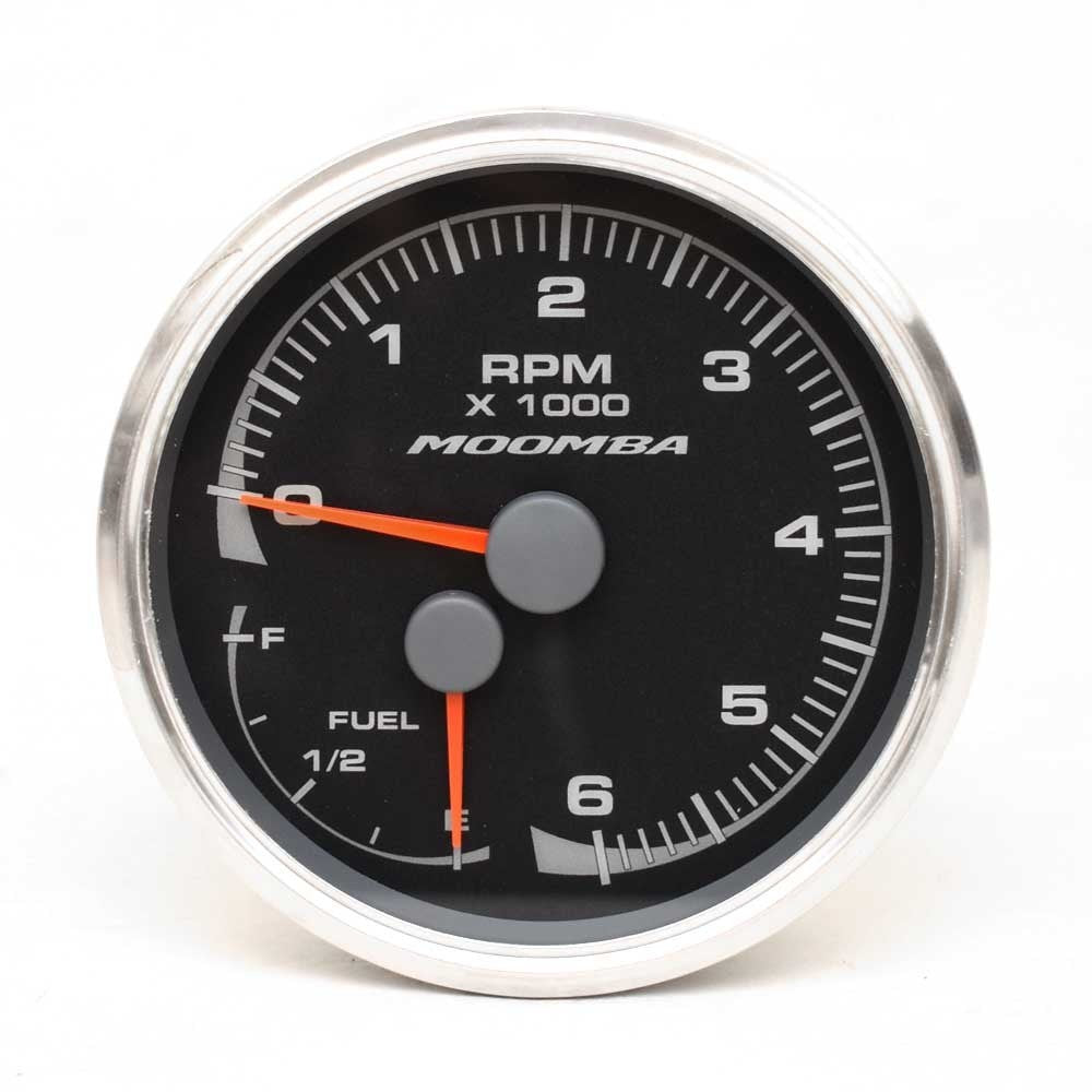 Moomba Boat Multifunction Tachometer Gauge 961002 | 4 1/2 Inch Black by Moomba