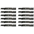 (12) Toothed Mower Blades Fits John Deere Ztrak Z525e Z535m Z540m