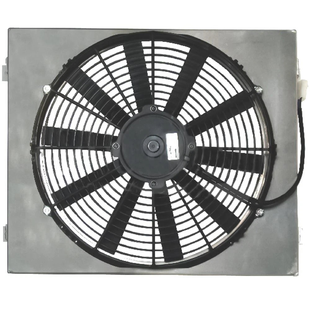 Z40096 Single 14" Electric Fan & Shroud - 18 X 15 1/4 X 5 1/16
