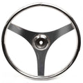 Stainless Boat Steering Wheel 3 Spoke 15 1/4 Inch