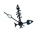 Green Luminous Fish Bone Needles Watch Hands Pointer For