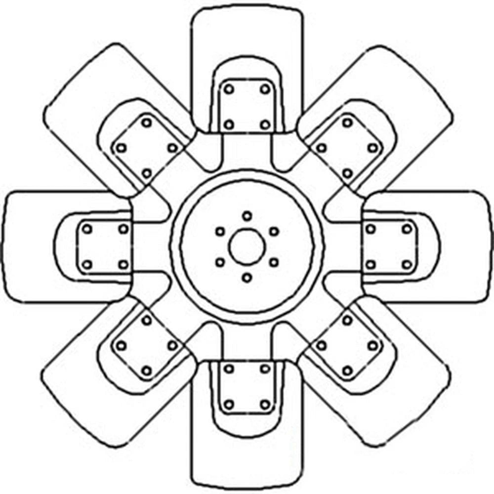 Fan Ar85893 Fits John Deere 4640 4840