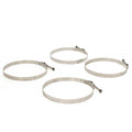 MPI Boat Fuel Hose Clamps 720-8000 | Heavy Duty 3/4 x 8 Inch (4 PC)Ope