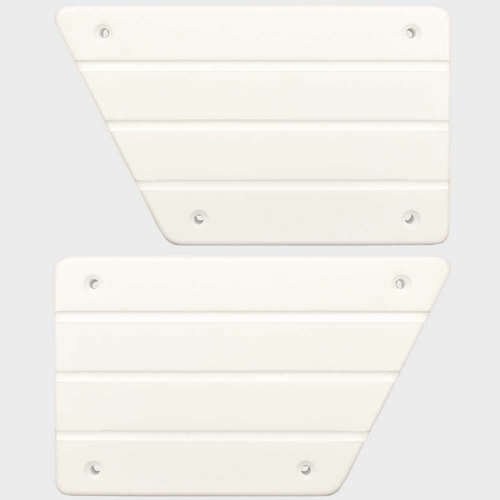 PowerQuest Boat Step Pads 50244 | 7 3/8 x 4 1/2 Inch White (Set of 2)O