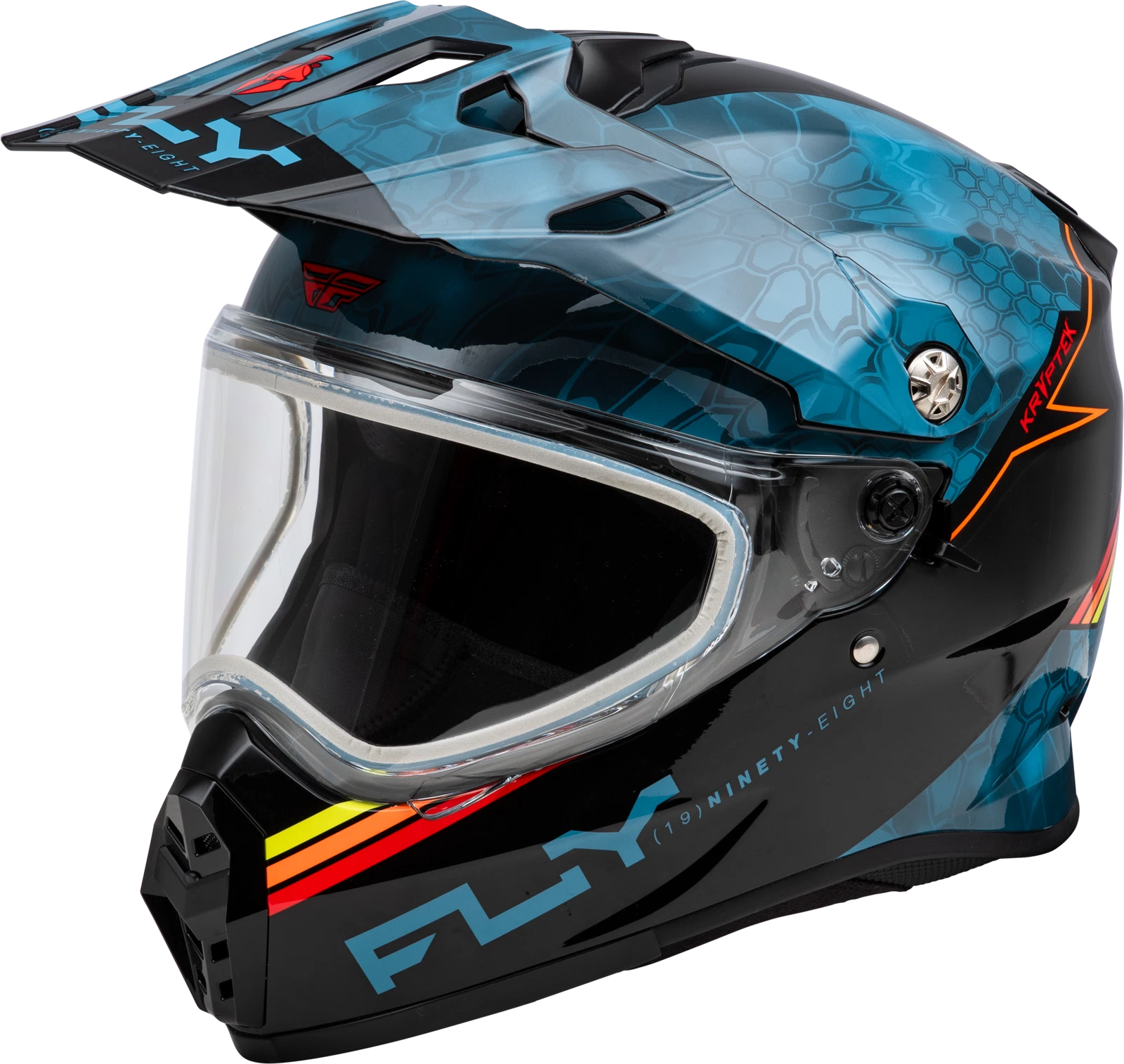 Fly Racing Trekker Cw Conceal Helmet Large Snow Full-face With Sun