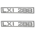 Larson Boat Raised Decals 0573101 288 LXI 9 Inch Mirror by Larson
