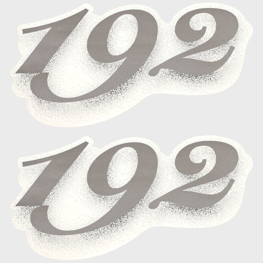 Lowe Boat Decals 192 Model Metallic Pewter Stickers Pair by Lowe