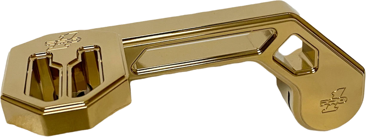 Pro One T Rex Shorty Shifter Arm Gold For Harley Davidson 2014-2017