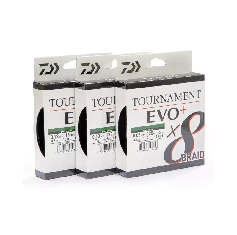 Daiwa Tournament EVO+ x8 Braid 135M by Daiwa