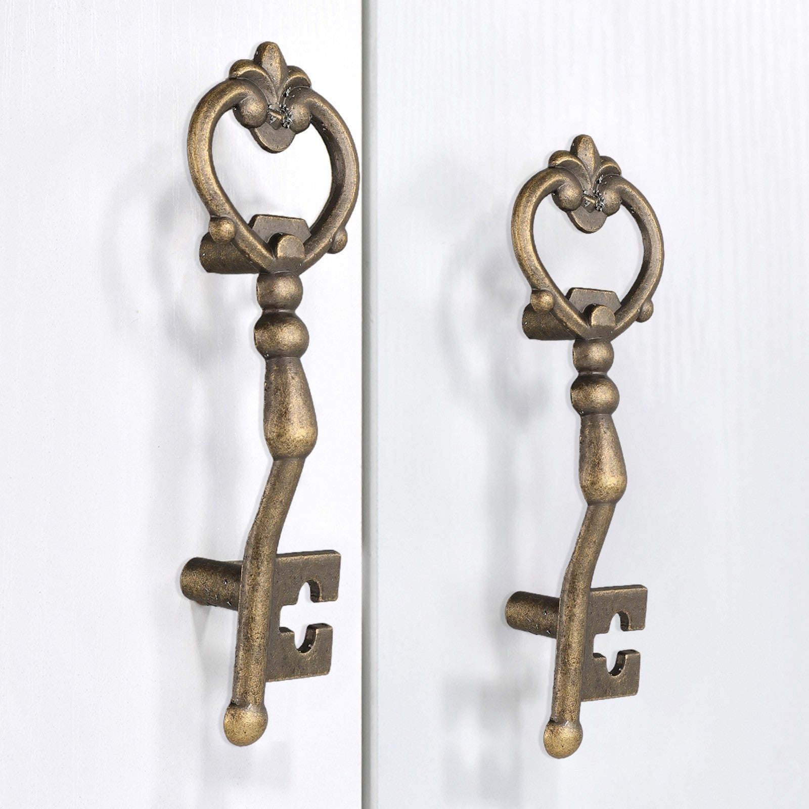 Cabinet Handle Key Shape Decoration