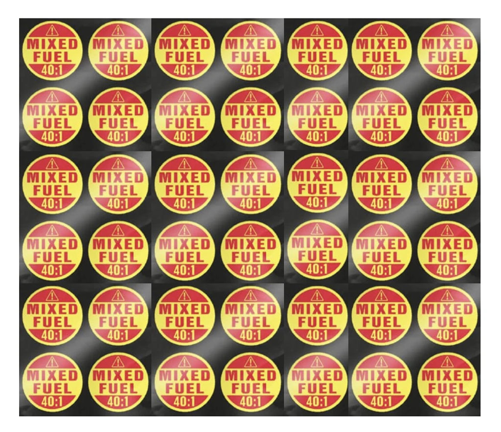 Mixed Fuel 40:1 Sticker – Extreme Stick Labels