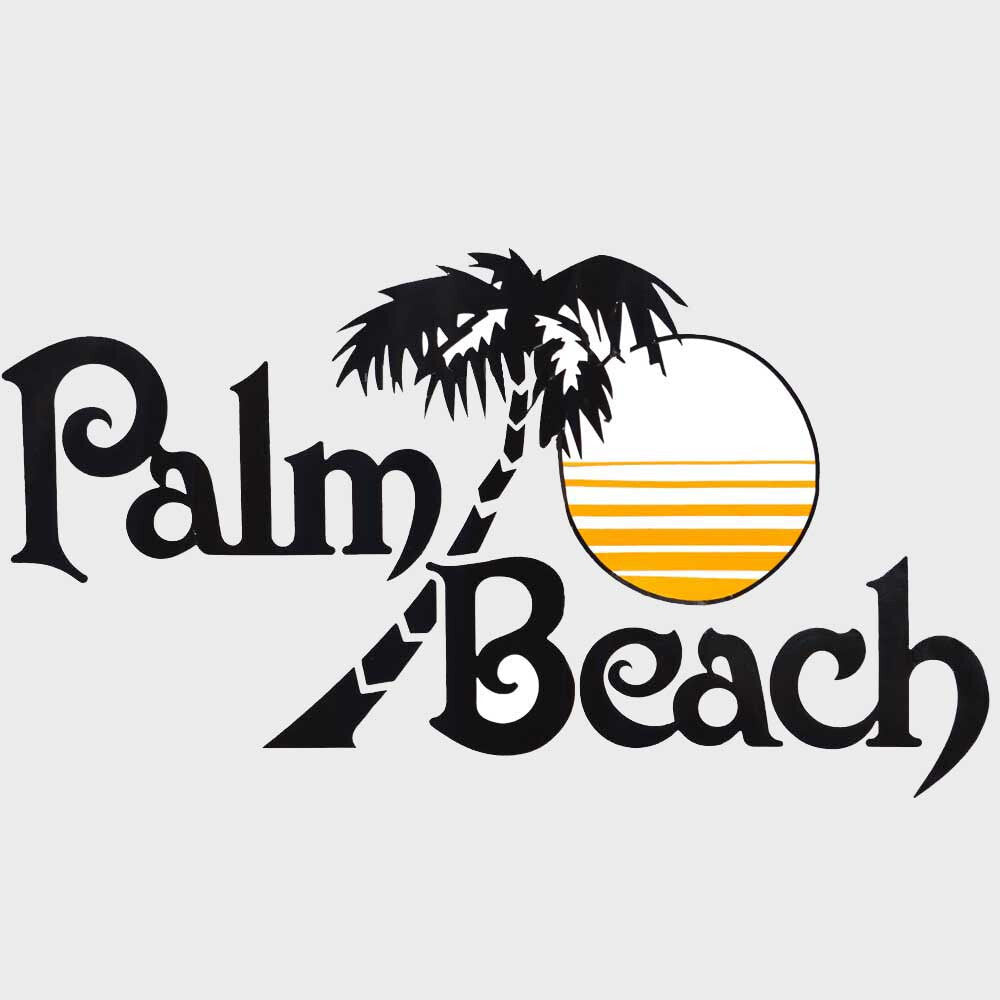 Palm Beach Pontoon Boat Brand Logo Decal by Palm Beach