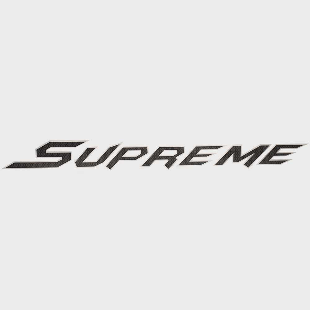 Brand Decal Supreme Gray Silver 30 x 2 3/4 Inch by Supreme