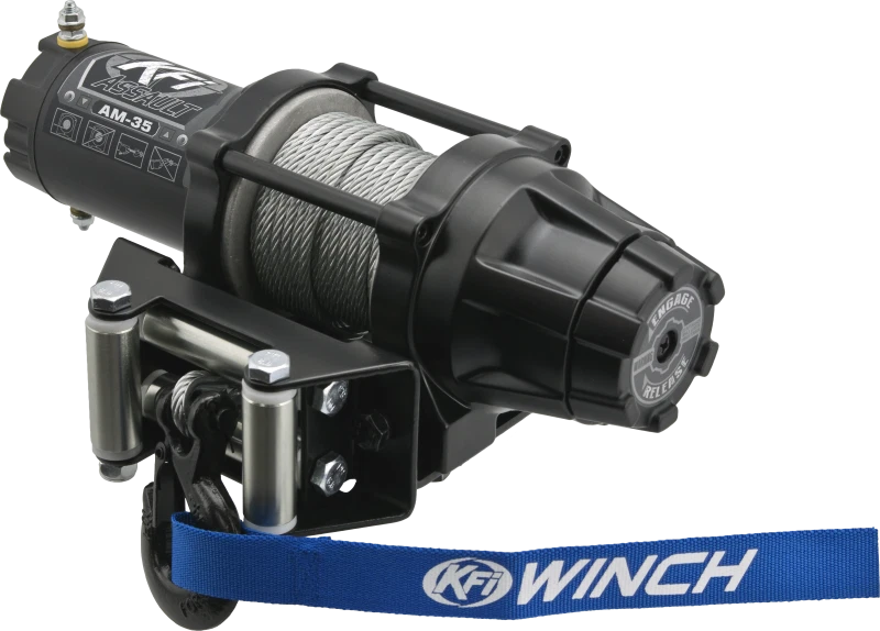 Kfi Assault Series Winch 3500 Lbs. - Metal Cable