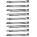 103-6394-s Set Of Nine (9) Notched Blade Fits Exmark Laser Z Lc Laser