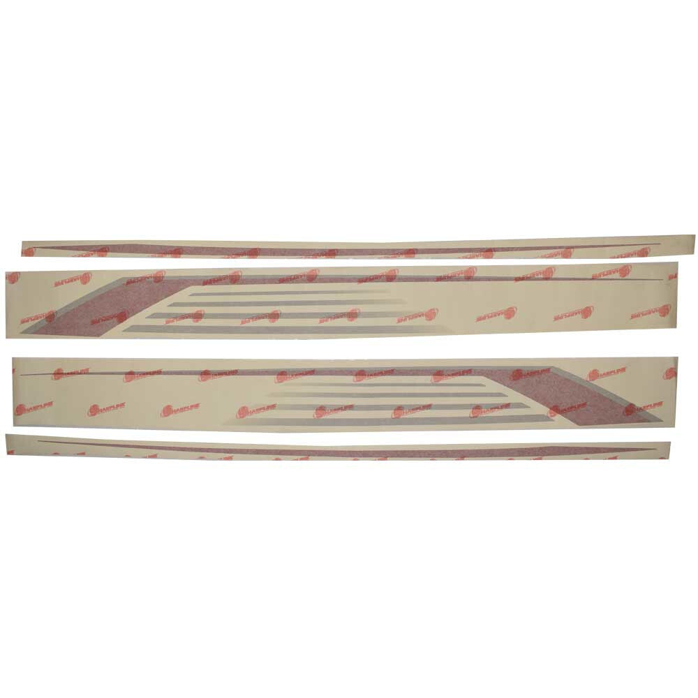 Larson Boat Graphic Hull Decal LX Red Silver by Larson