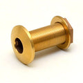 Doral Boat Thru Hull Connector | 1 1/4 Inch Fitting Brass (Single)Open