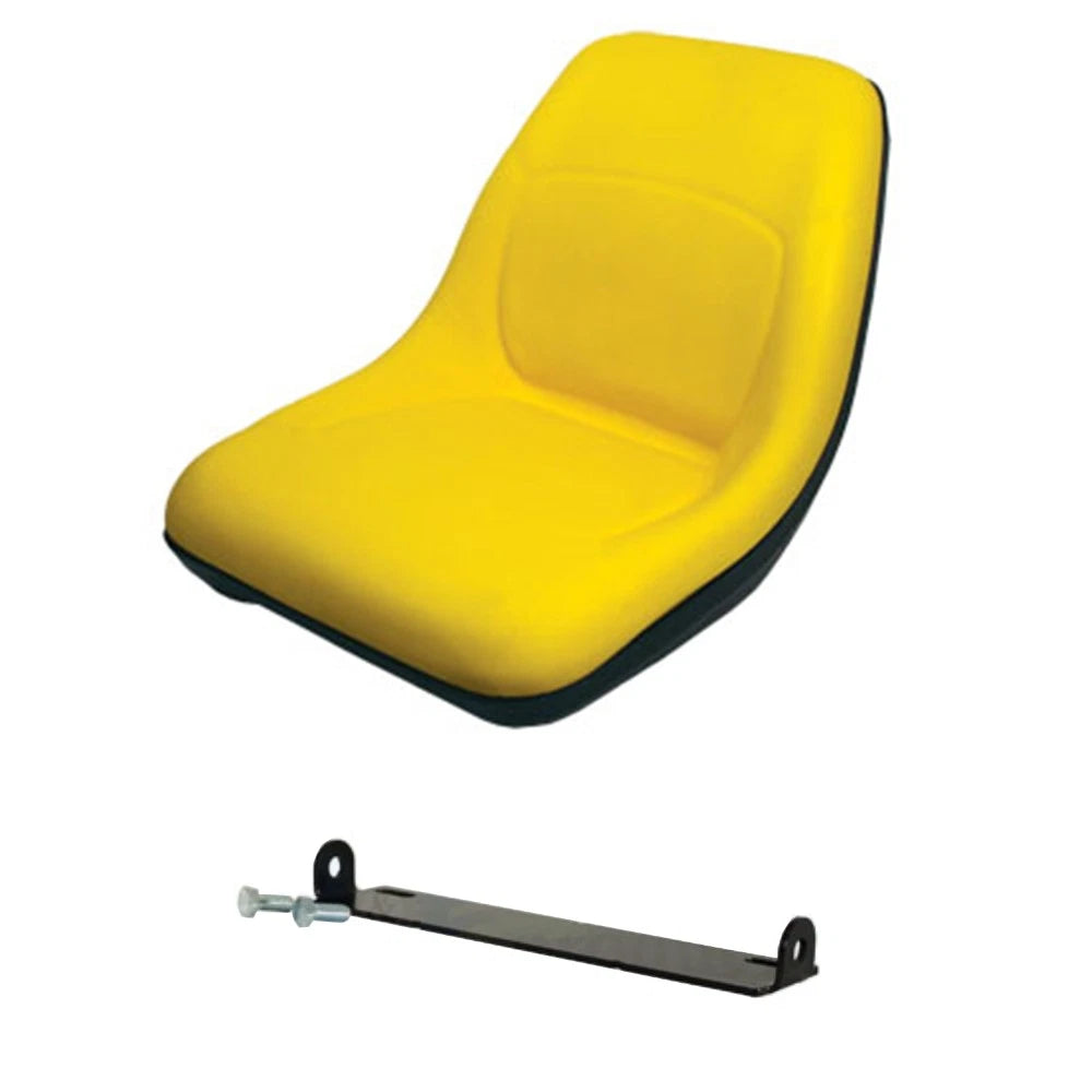 New Yellow High Back Seat W/ Pivot Rod Bracket Fits John Deere 856