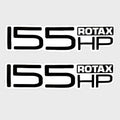 Rotax 155 Hp Boat Decals 204-902-043 | Engine Stickers (Pair)