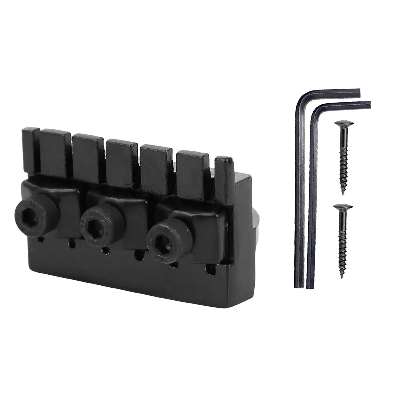 Replacement Hardware Lock Nut For Headless 6-string Guitar Black Zinc