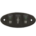 Mastercraft Boat Light Switch Panel 502325 | X26 Black 4 X 1 3/4 Inch
