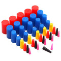 40 Pack Tapered Silicone Rubber Tools For Powder | Hook & Hull Co