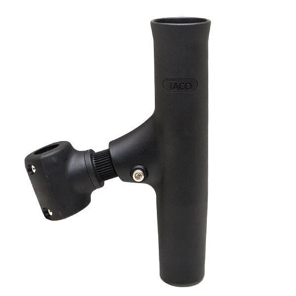 Taco Metals Boat Rod Holder | Clamp-on 1 Inch Nylon Black