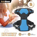 Blue Adjustable Control Reflective Dog Pet Harness w/ S