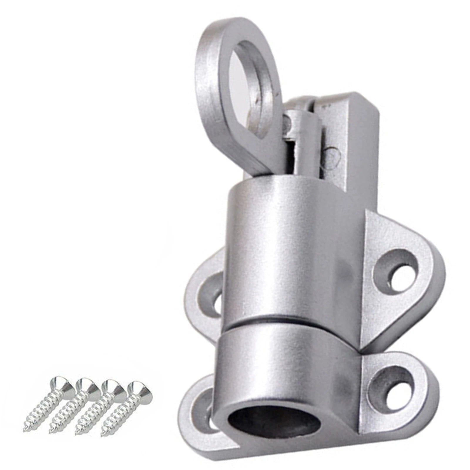 Silver Self Closing Latch Bolt Automatic Spring Loaded Door Gate