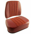 Sm30589 Cushion Set, Red Fabric & Vinyl (.) - Fits Massey Ferguson