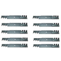 Qty 10: Heavy Duty Toothed Mulching Blade Fits Hustler Replaces 601014