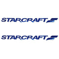 Starcraft Decal Pacific Blue Silver 38 1/2 x 3 1/4 Inch by Starcraft