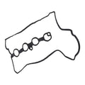 Engine Valve Cover Gasket Py01 10 235 Fits For Mazda 3 6 For Cx-5 2.5l