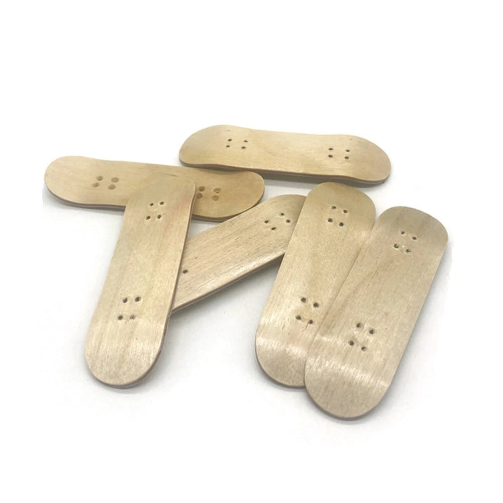 Maple 3.9*1.8" Fingerboards Wooden Tech Deck Skateboard Natural Wood