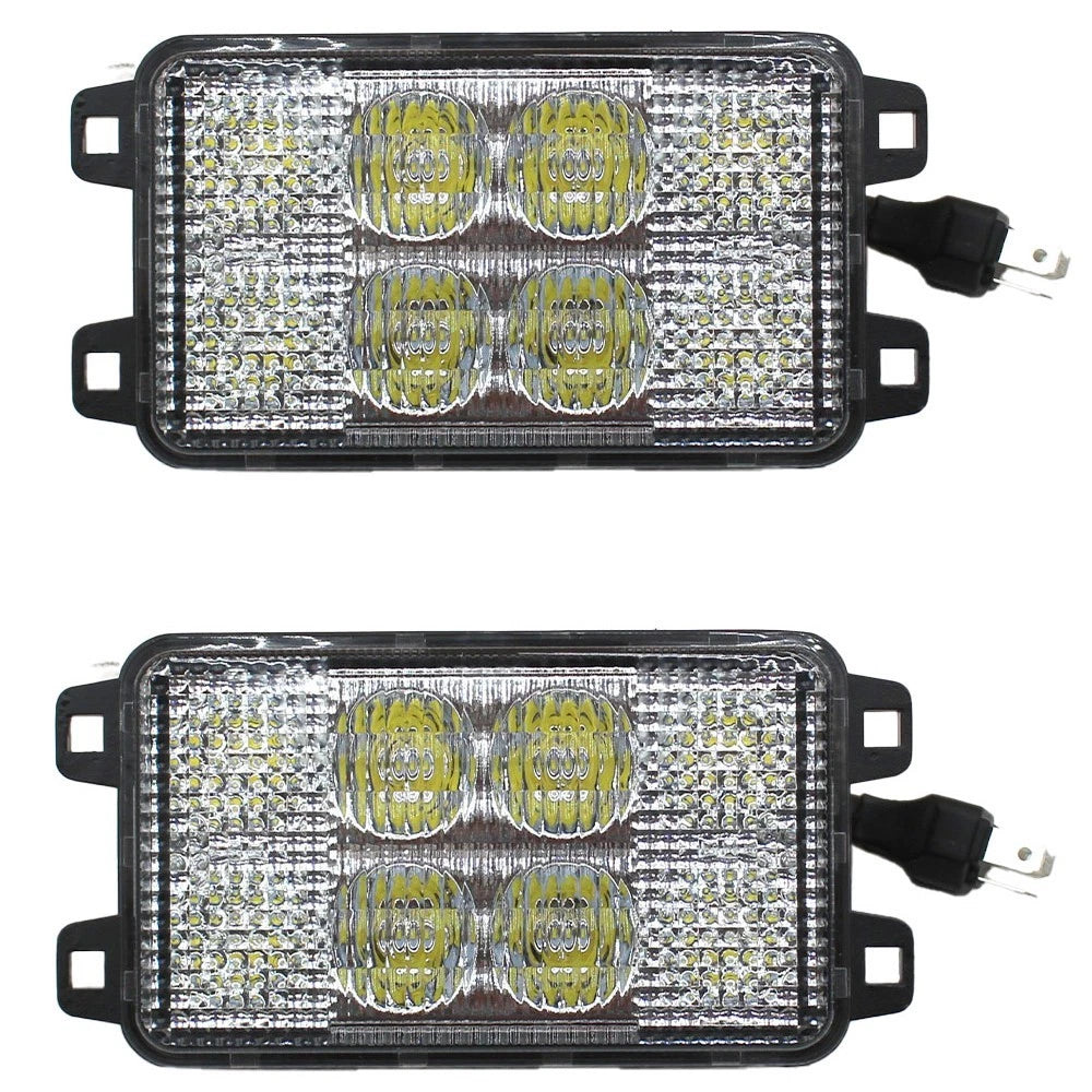 Lva14946 40W Led Headlights Set Of Two (2) For John Deere Tractor &