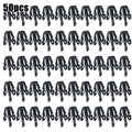 Black Grille Retainer Clips Set of 50