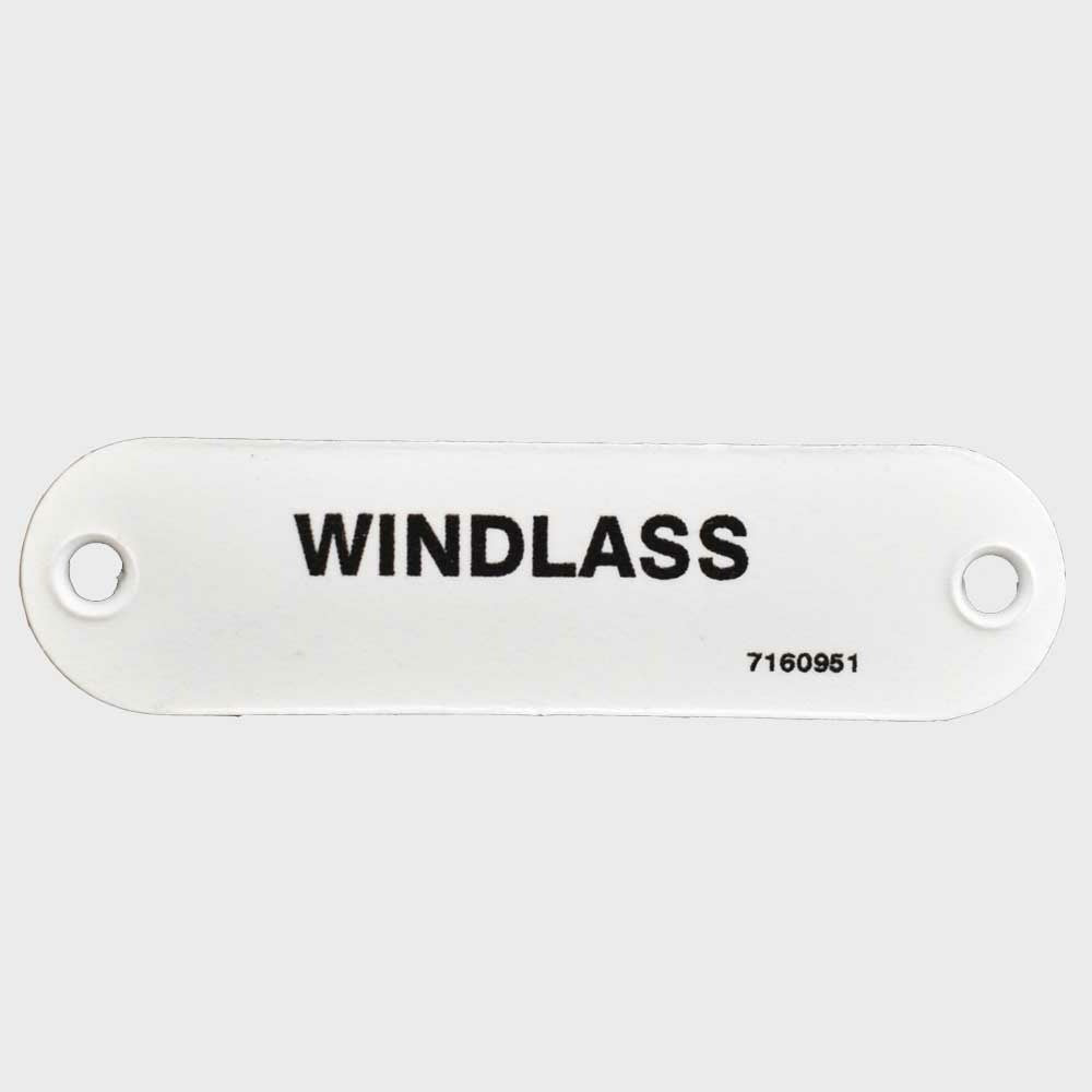 Marquis Boat Label Tag Windlass White by Marquis