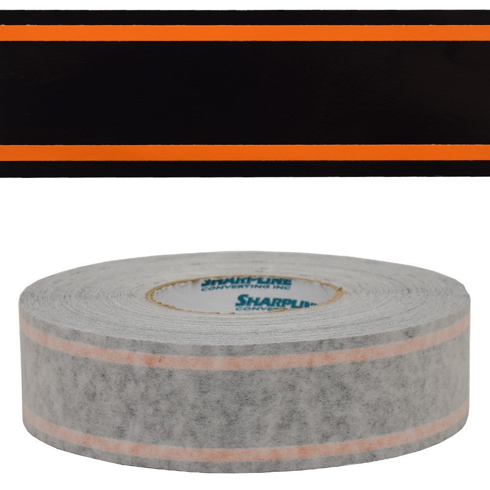 2021 Lowe Legacy Boat Pinstripe Decal 2349515 | Black / Orange Sticker