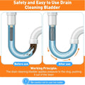 Drain Bladder Cleaning Tool for 1"-2" Pipes