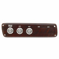 Switch Panel Viaggio 7 1/2 x 2 Inch Mahogany by Viaggio