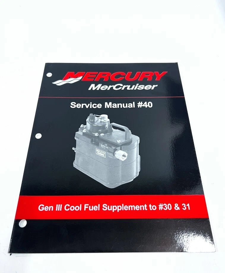 Mercury/mercru<wbr/>iser 90-865376, Service Manual #40, Gen 3