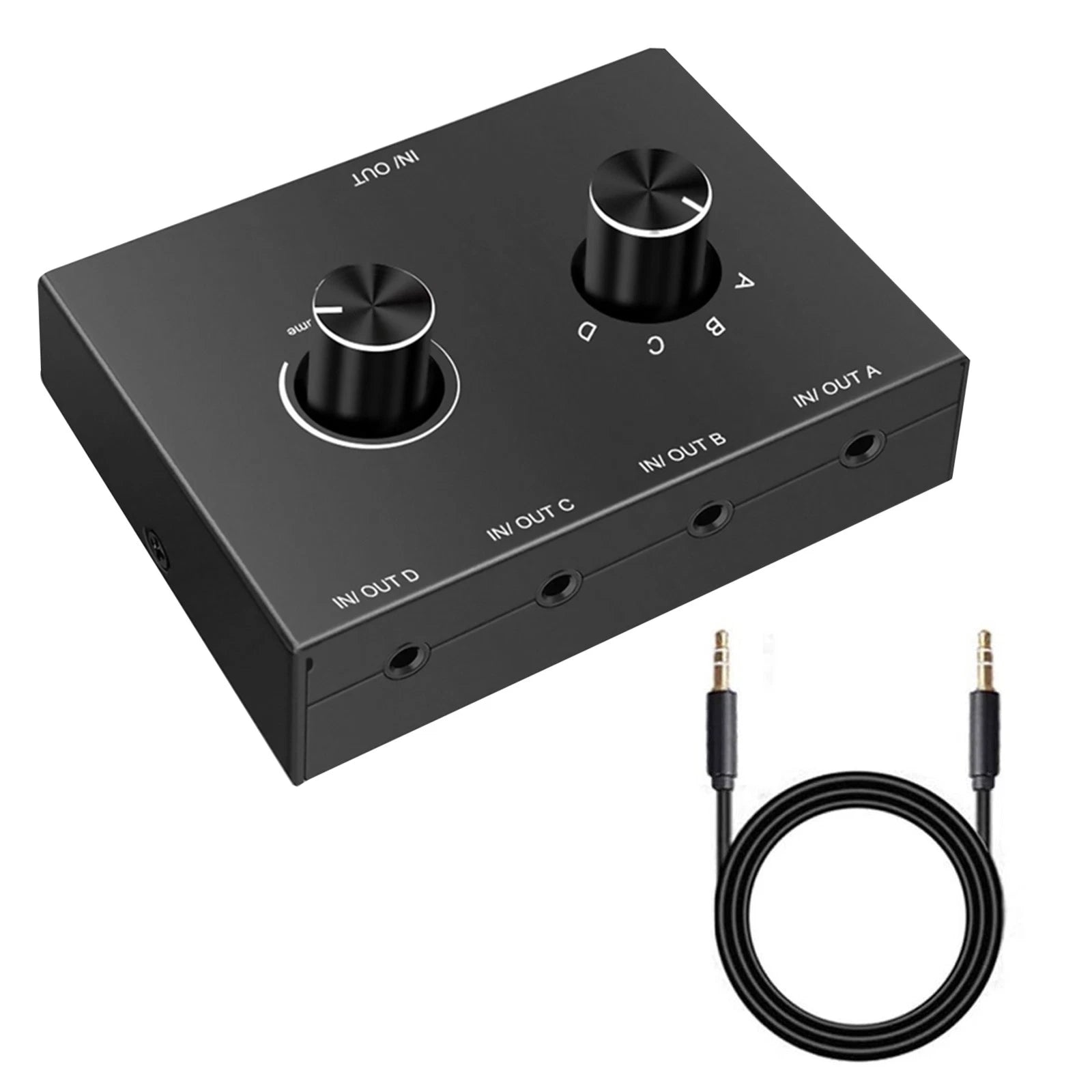 4x1/1x4 3.5mm Jack Audio Switcher Selector Bi-directional Audio