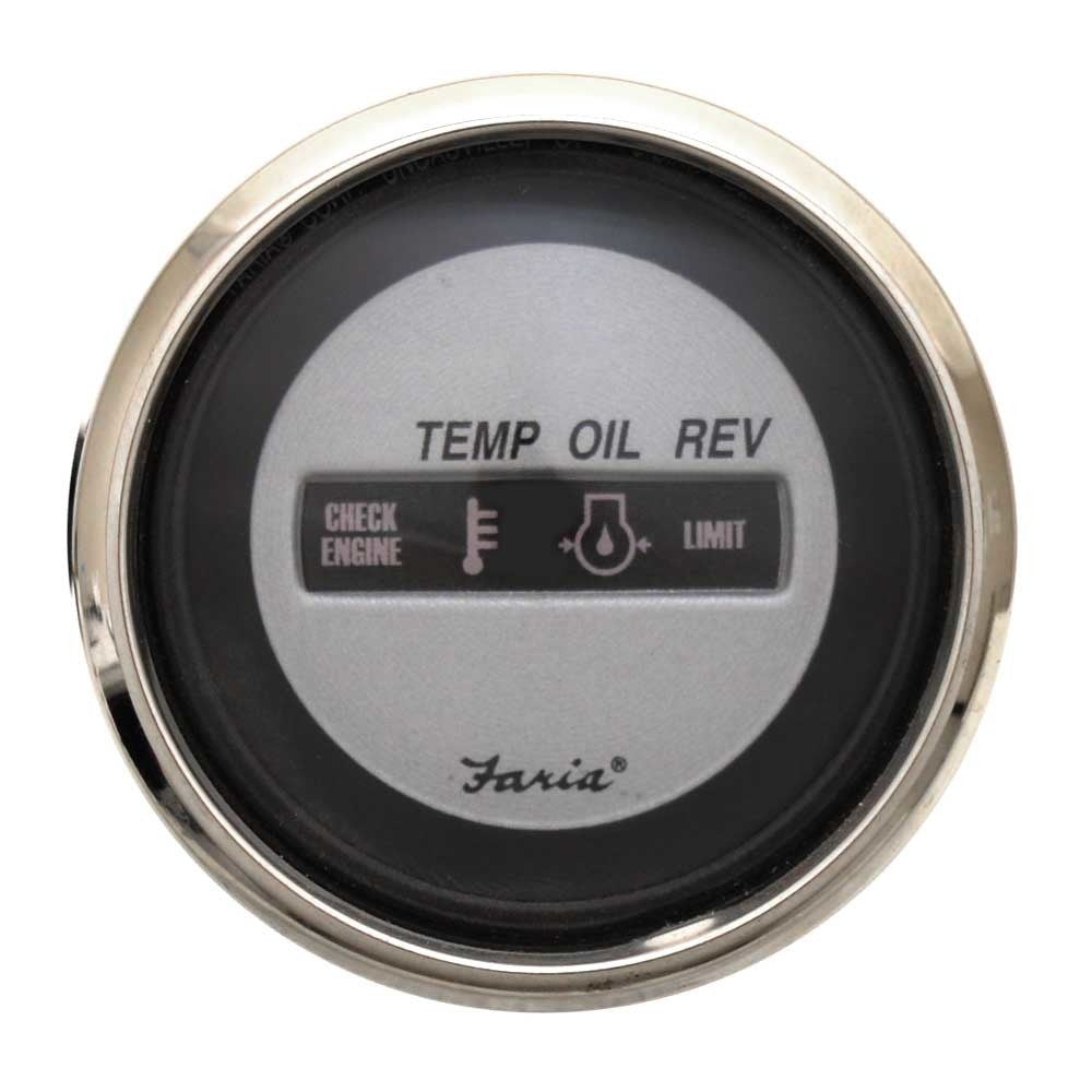Check Gauge Faria Suzuki 2 Inch Silver by Faria