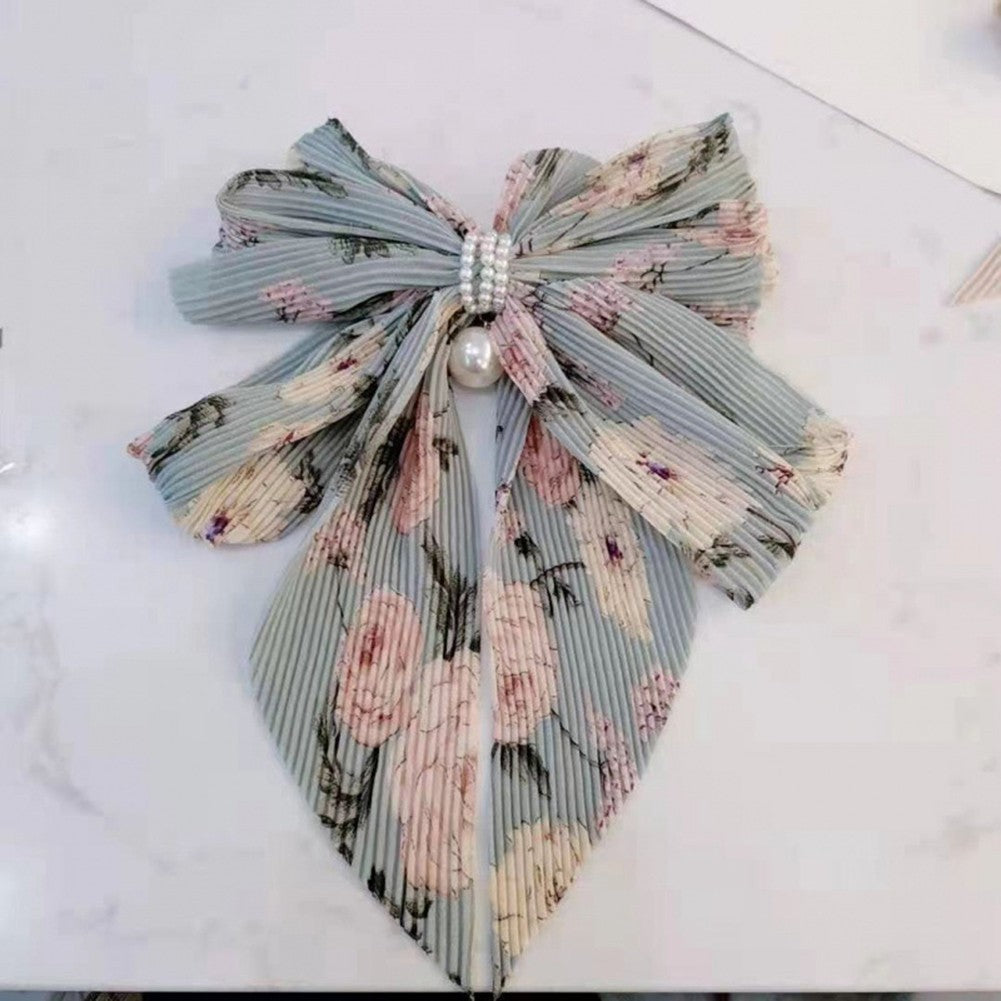 Hair Clip with Imitation Pearl Pendant