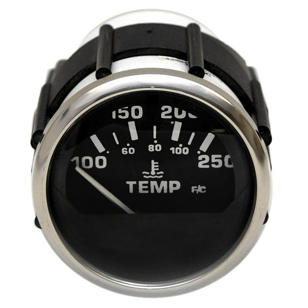 Temperature Gauge Larson Euro SS Black 2 Inch by Faria
