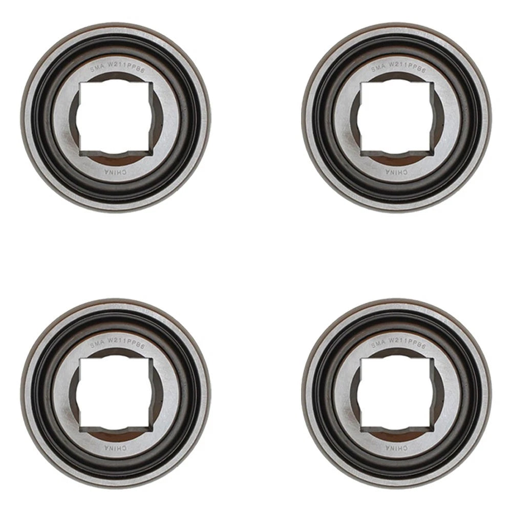 4 Of Disc Harrow Bearing 1.500" Square Bore X 1.750" Ir X 4.130" Od X