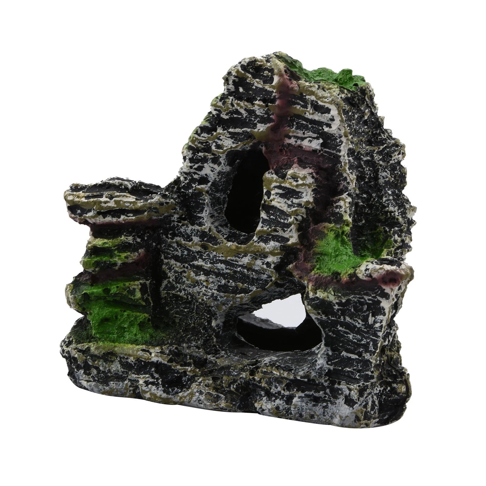Aquarium Ornaments Rock Cave Fish Tank Decor Landscape Underwater