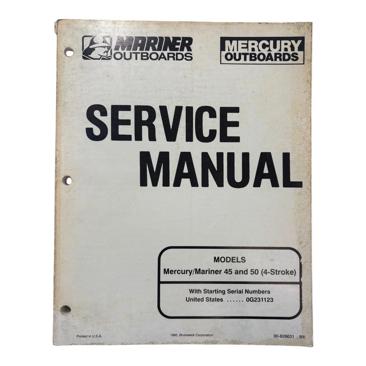 Mercury Mariner Outboards 90-828631, 45/50 4-stroke Service Manual