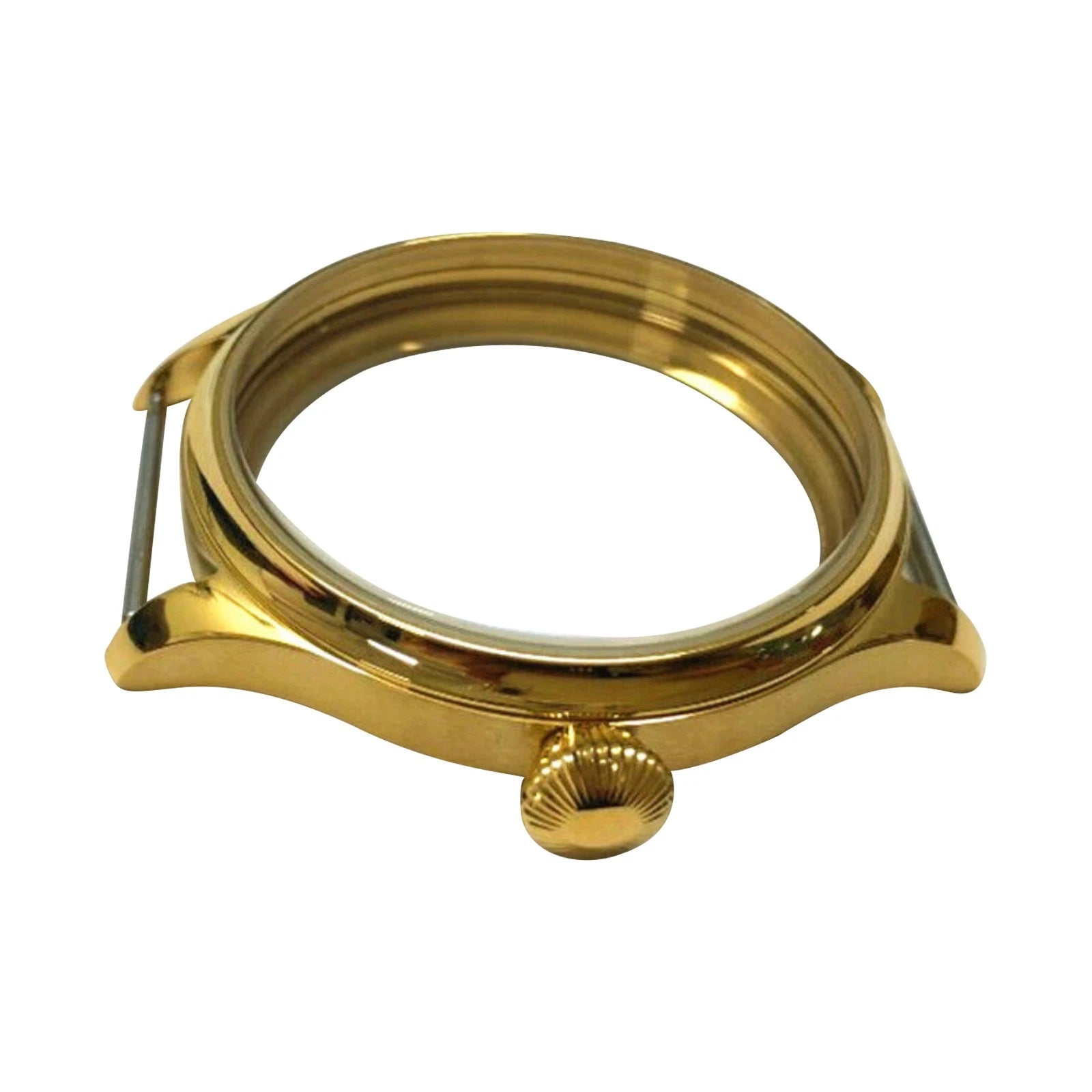 44mm Steel High-hardness Mirror Watch Case For Eta 6497/6498 St36